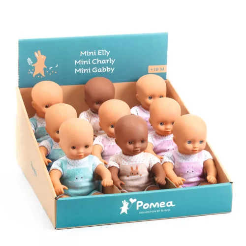 Játékbaba Mini, 20 cm - Elly, Charly, Gabby