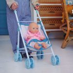 Djeco Pomea Játékbaba - Alba, sötétkék szemű (32 cm)