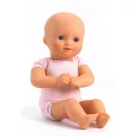 Djeco Pomea Játékbaba - Flóra, barna szemű (32 cm)