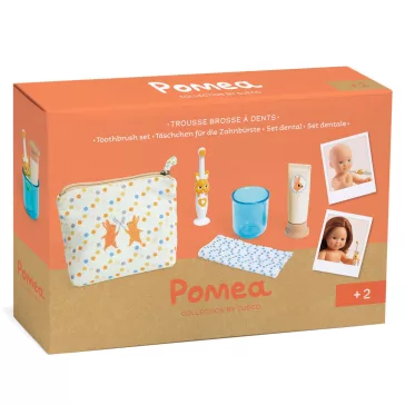   Djeco Pomea Játékbaba kiegészítő, tisztálkodás - Fogmosás - Toothbrush set