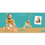 Djeco Pomea Játékbaba kiegészítő - Baba tricikli - Tricycle