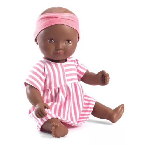 Djeco: Pomea Játékbaba, fürdethető - Kiara, 32 cm - Baby Ciara