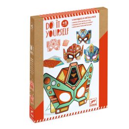   Djeco Csináld magad! - Fémfóliás Robot arcmaszkok - Super robots