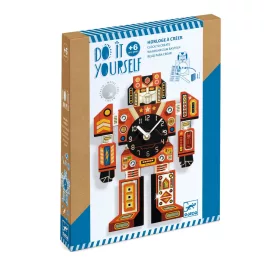   Djeco Csináld magad! - Falióra fiúszobába - IdőRobi - Robotime