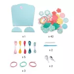 Djeco Csináld magad - Papírékszer kihímezve - Flora - FSC MIX