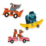 Djeco párosító puzzle - Racing Cars