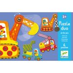 Djeco párosító puzzle - Munkagépek - Articulo vehicles