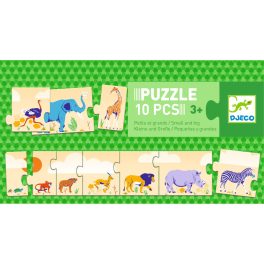Djeco Sorozat kirakó puzzle - Kicsi és nagy (10 db)