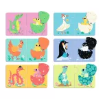 Djeco - Párosító puzzle - Kié a tojás? - Funny eggs