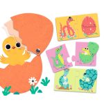 Djeco - Párosító puzzle - Kié a tojás? - Funny eggs