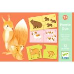 Djeco - Párosító puzzle - Kié a kölyök - 24 db-os - Baby animals