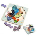 Djeco - Fejlesztő játék - Állatformák kirakója - Eduludo FormAnimo