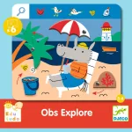 Djeco: Eduludo Fejlesztő játék, megfigyelés - Keress és pörgess, Kaland - Eduludo Obs Explore
