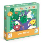 Djeco: Eduludo Fejlesztő játék, megfigyelés - Keress és pörgess, Állatok - Eduludo Obs Animo