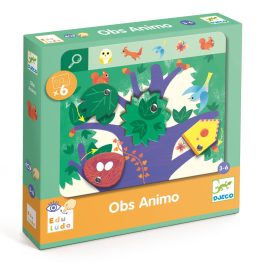   Djeco: Eduludo Fejlesztő játék, megfigyelés - Keress és pörgess, Állatok - Eduludo Obs Animo