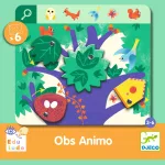 Djeco: Eduludo Fejlesztő játék, megfigyelés - Keress és pörgess, Állatok - Eduludo Obs Animo