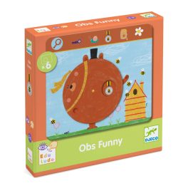   Djeco Eduludo Fejlesztő játék, megfigyelés - Keress és pörgess, Tréfás - Eduludo Obs Funny