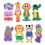 Djeco Trió puzzle - Dzsungel hangjai, 24 db-os - Jungle melody