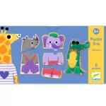 Djeco Trió puzzle - Dzsungel hangjai, 24 db-os - Jungle melody