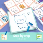 Djeco: Eduludo Rajzolás lépésről lépésre - Állatkölykök - Eduludo Step by step Babies and Co