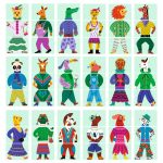 Djeco Eduludo Fejlesztő játék - Állatdivat, 54 db-os - Eduludo Mix and Match Modanimo