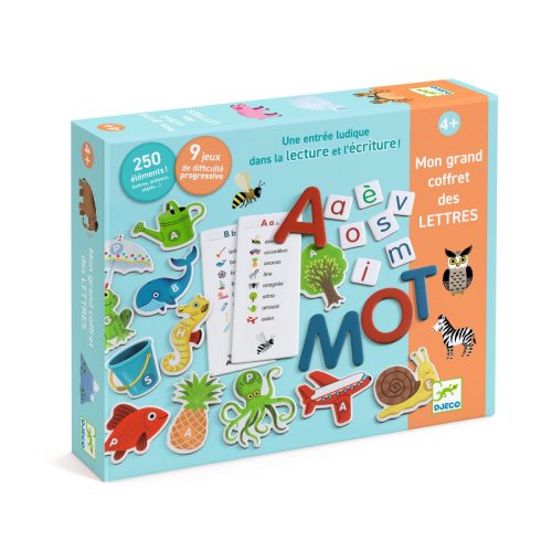 Djeco: Eduludo Fejlesztő játék - Csak Francia nyelvre - Grand coffret Lettres