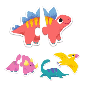 Djeco - Párosító puzzle - Dinócskák - Duo Dinos