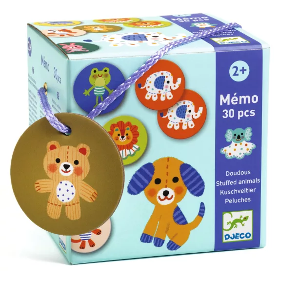 Djeco - Memória játék - Kedvencek - Memo Stuffed animals Djeco - Memória játék - Kedvencek - Memo Stuffed animals