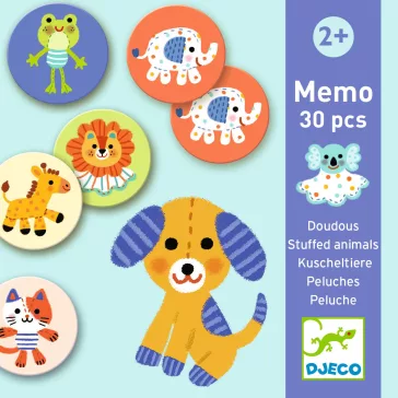 Djeco - Memória játék - Kedvencek - Memo Stuffed animals