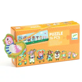   Djeco - Párosító puzzle - Nagyok és kicsik a tanyán - Big and small on the farm