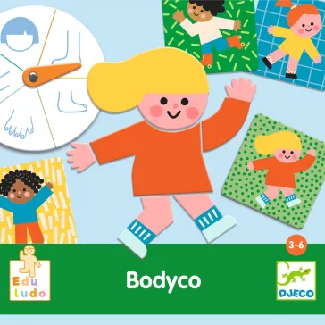 Djeco - Fejlesztő játék - Testrészek, bingó - Bodyco