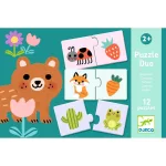 Djeco Párosító puzzle - Színpárosító, 24 db-os - Colours
