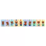 Sorozatkirakó puzzle - Mackó öltözködik, 10 db-os - Teddy dresses up