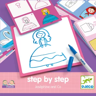   Rajzolás lépésről lépésre - Hercegnő - Step by step Joséphine and Co