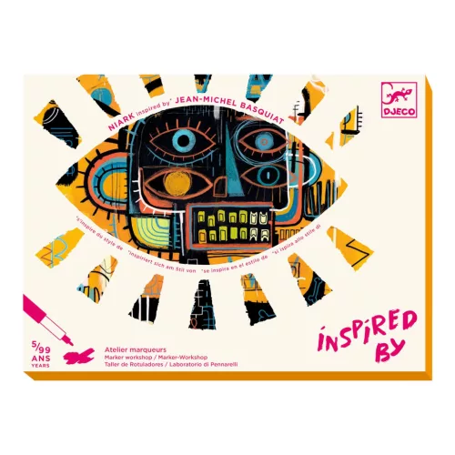 Djeco - Művészeti műhely - Brooklyn - Inspired by Jean-Michel BASQUIAT