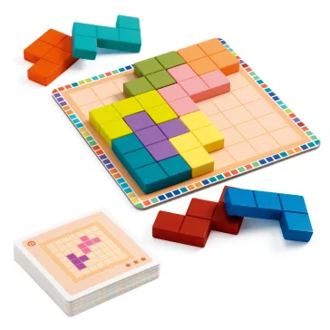 Djeco Tetris négyzetkirakó - Polyssimo