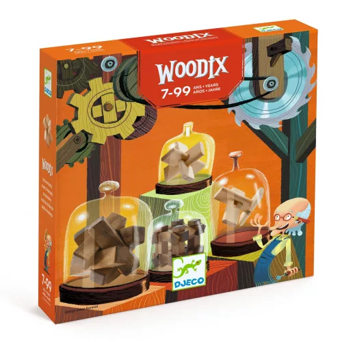 Logikai játék - Fa ördöglakatok - Woodix