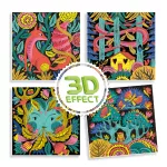 Djeco: Design by Művészeti műhely - Fantázia kerekerdő - Fantasy forest 3D