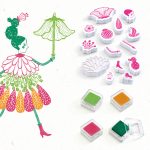 Djeco Kreatív nyomdakészlet - Virág lánykák