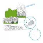 Djeco: Design by Dioráma színező - A szigetem tetején - On top… of my island
