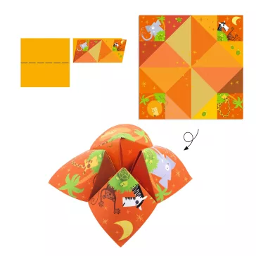 Djeco Origami - Sótartó - Origami bird game