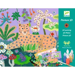   Djeco Művészeti műhely - Festés kiemelkedően - Trópusi erdő - Tropical forest