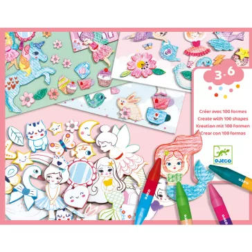 Djeco 3in1 képkészítő - A world to create, girls