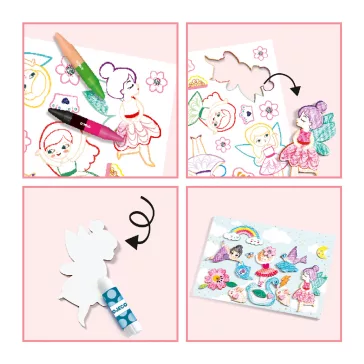 Djeco 3in1 képkészítő - A world to create, girls