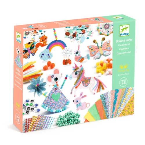 Djeco Kollázs műhely - Kreatív alkatrészek készlete - Creativity kit