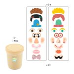 Djeco Gyurmaformázó készlet - Arcok - Myplastipeople