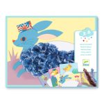 Djeco Design by Kollázs műhely - Kalapos állatkák gyapjúval és tépőzárral - Wool and Velcro - With h