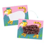 Djeco Design by Kollázs műhely - Kalapos állatkák gyapjúval és tépőzárral - Wool and Velcro - With h