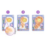 Djeco Design by Kollázs műhely - Bolyhos barátok gyapjúval és tépőzárral - Wool and Velcro - Fluffy 