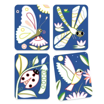   Djeco: Design by Palettafestés - Röpködők - Palette painting - Creepy crawlies